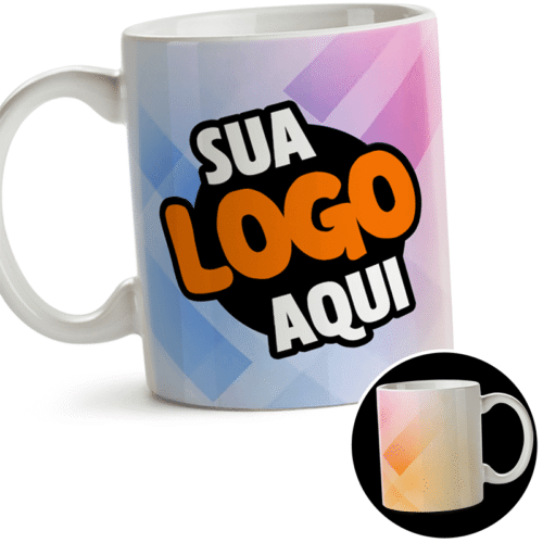 caneca personalizada porcelana ceramica com logo da empresa corporativa