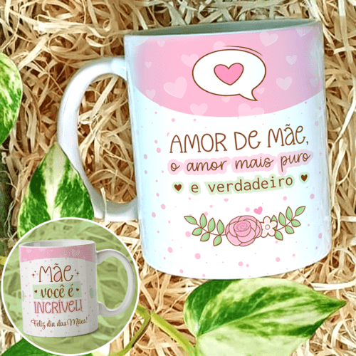 Caneca dia das mães Amor de mãe