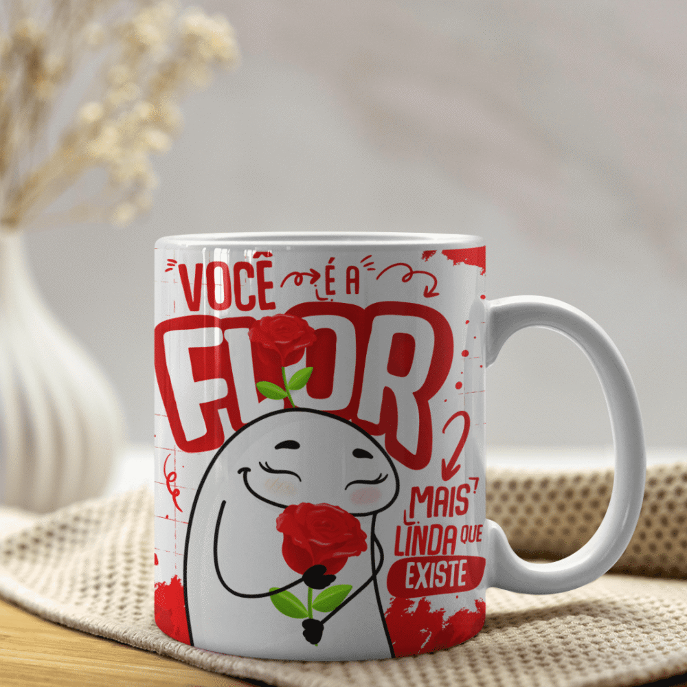 Caneca dia das mães você é a flor mais linda - flork 320ml