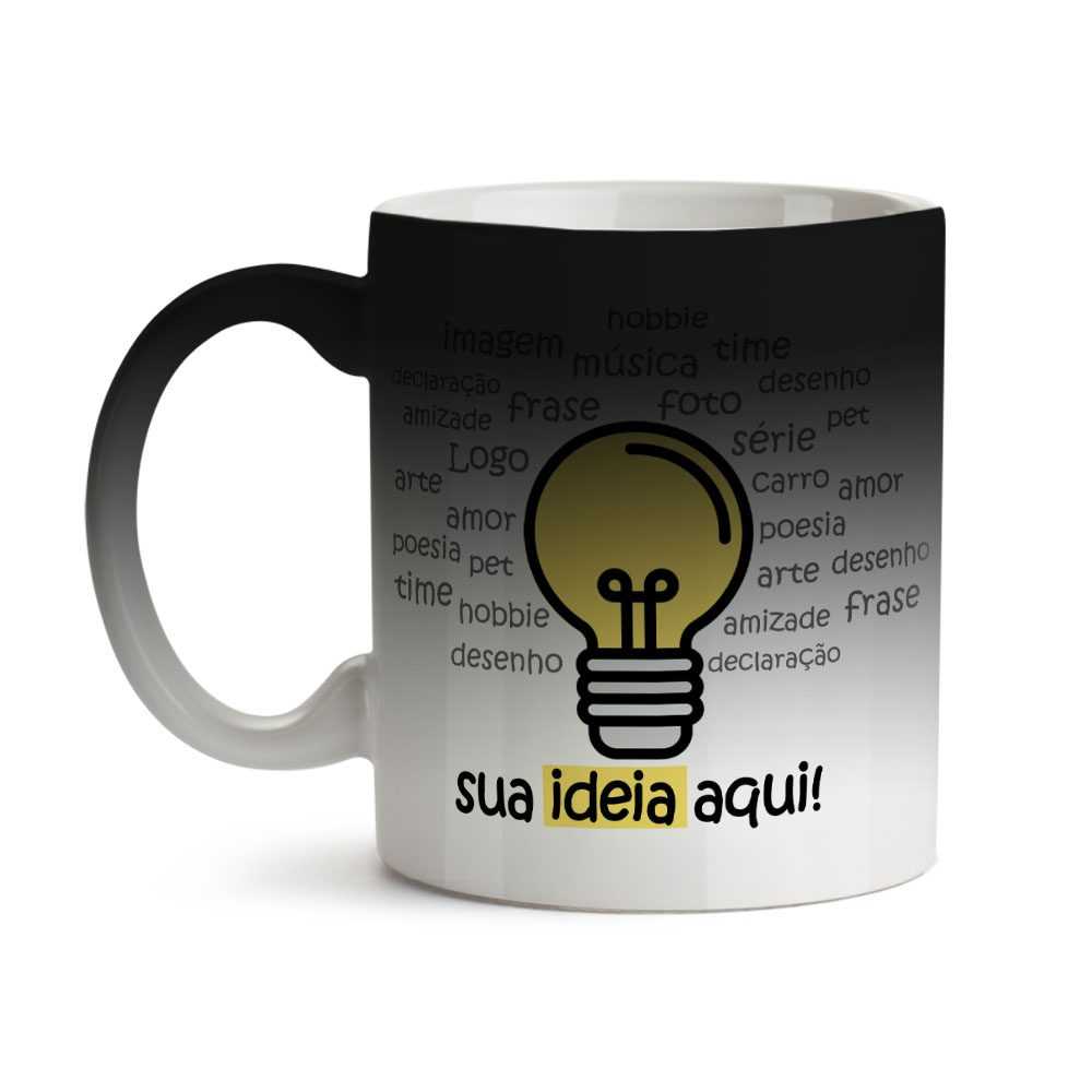 Caneca Mágica Personalizada Porcelana Termosensível