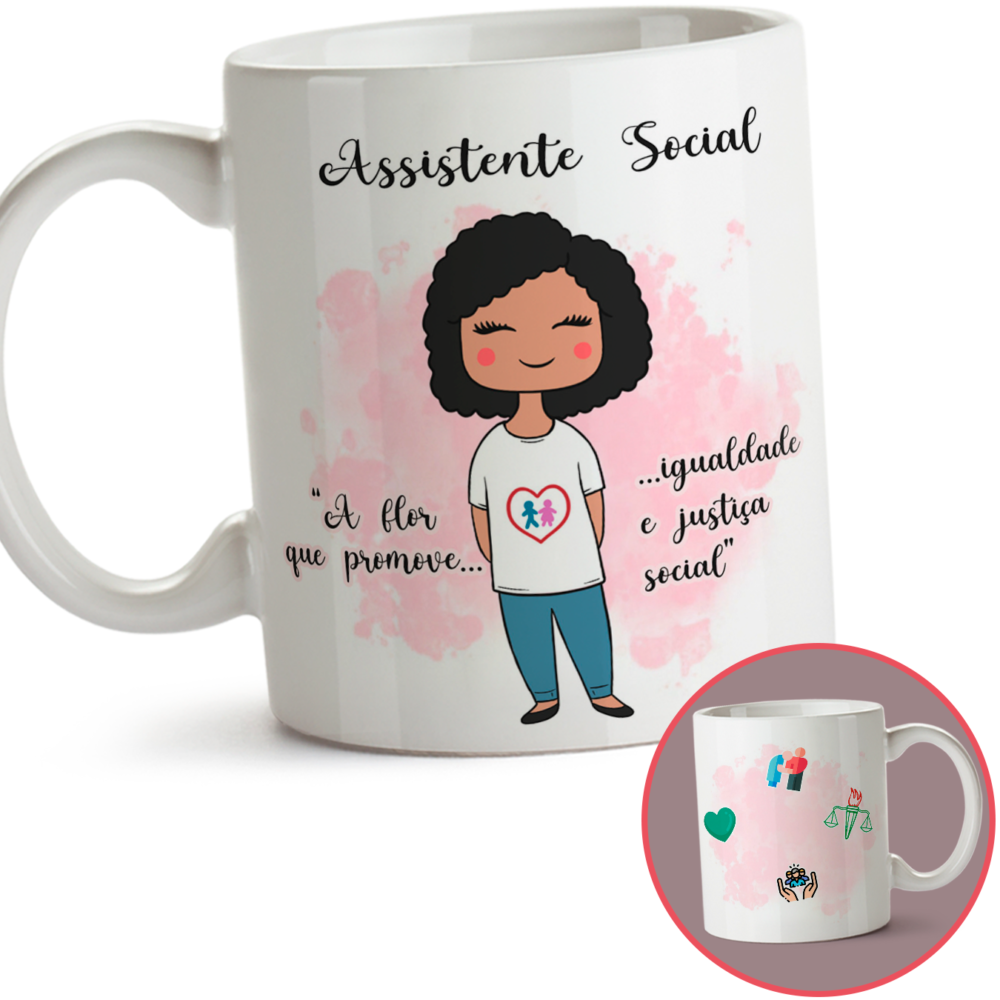Caneca Assistente Social Profissão