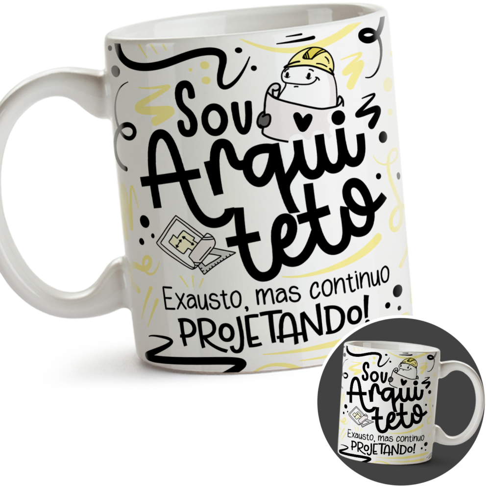 Caneca Arquiteto Meme Profissão