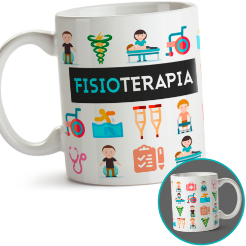 Caneca Fisioterapeuta ícones