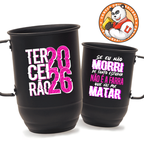Caneca personalizada Terceirão 01 Preto fosco